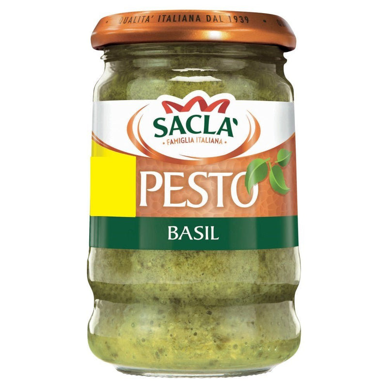 Sacla' Pesto Basil 190g (Case of 6) - BritishGram.com