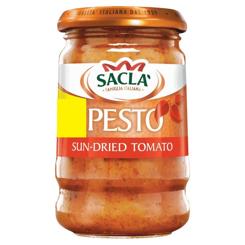 Sacla' Pesto Sun - Dried Tomato PMP 190g - BritishGram.com