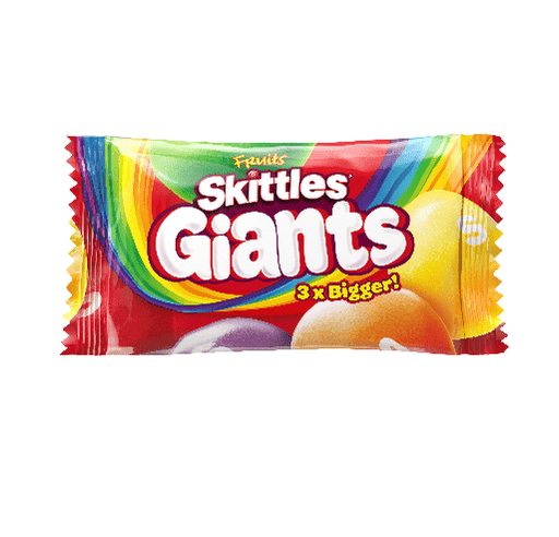 Skittles Giants Fruit Sweets Bag, 45g (Box of 36) - BritishGram.com