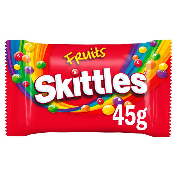 Skittles Sweets Fruit Bag 45g (Box of 36) - BritishGram.com