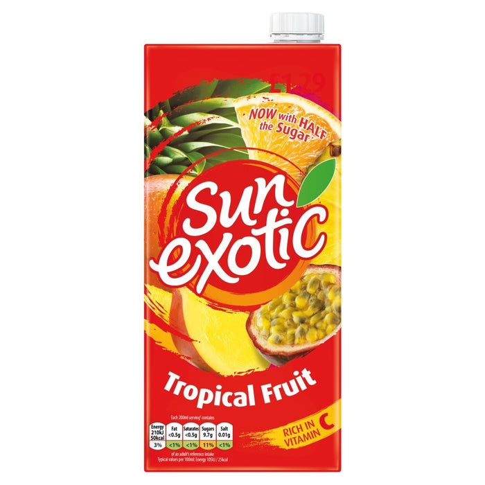 Sun Exotic Tropical Still Juice PMP 1Ltr (Case of 12) - BritishGram.com