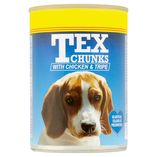 Tex Chunks with Chicken & Tripe, 400g (Case of 12) - BritishGram.com