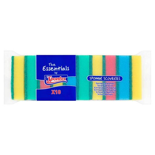 The Essentials 10 Sponge Scourers - BritishGram.com