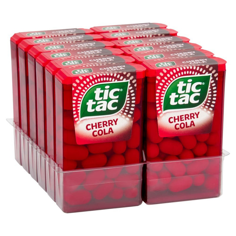 Tic Tac Cherry Cola 18g (Box of 24) - BritishGram.com