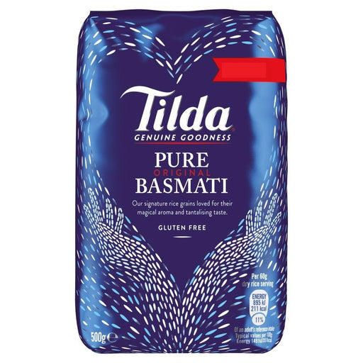 Tilda Pure Original Basmati Rice 500g - BritishGram.com