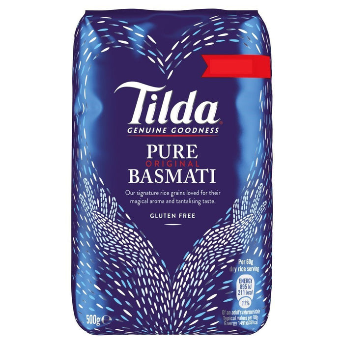 Tilda Pure Original Basmati Rice 500g - BritishGram.com