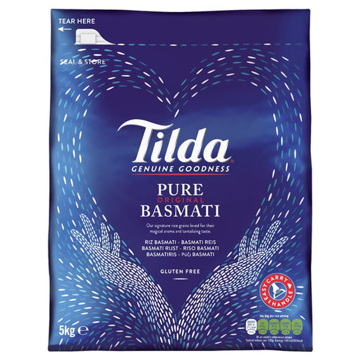 Tilda Pure Original Basmati Rice, 5kg - BritishGram.com