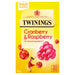 Twinings Cranberry & Raspberry 20 Single Tea Bags 40g - BritishGram.com
