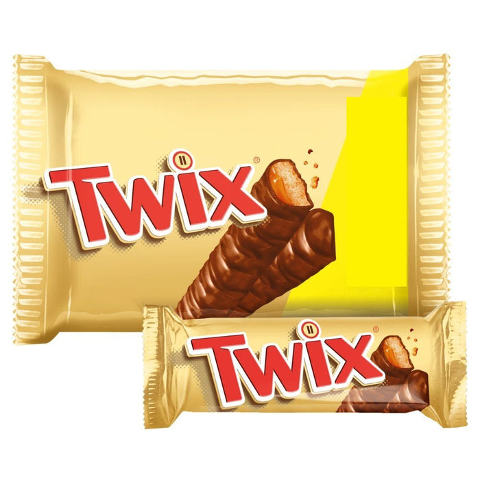 Twix Milk Chocolate Biscuit Snack Bars Multipack 4x40g - BritishGram.com