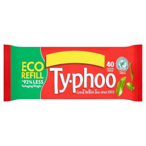 Typhoo 40 Foil Fresh Teabags PMP 116g (Box of 12) - BritishGram.com