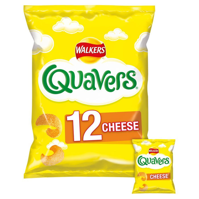 Walkers Quavers Cheese Snacks (12x16g) - BritishGram.com