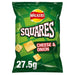 Walkers Squares Cheese & Onion, 27.5g (Box of 32) - BritishGram.com