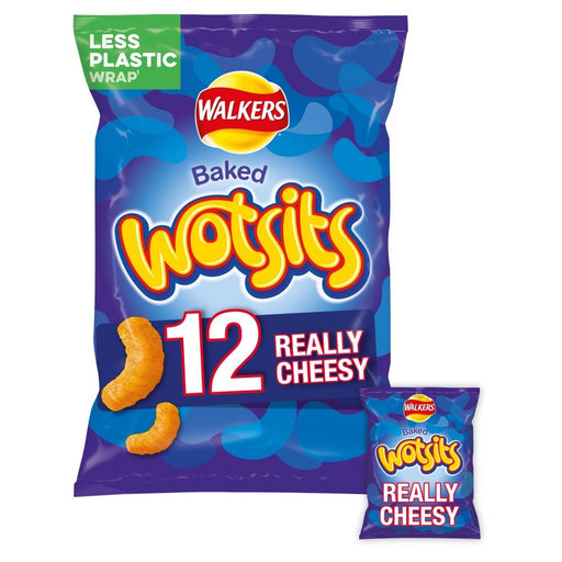 Walkers Wotsits Really Cheesy Snacks (12x16.5g) - BritishGram.com