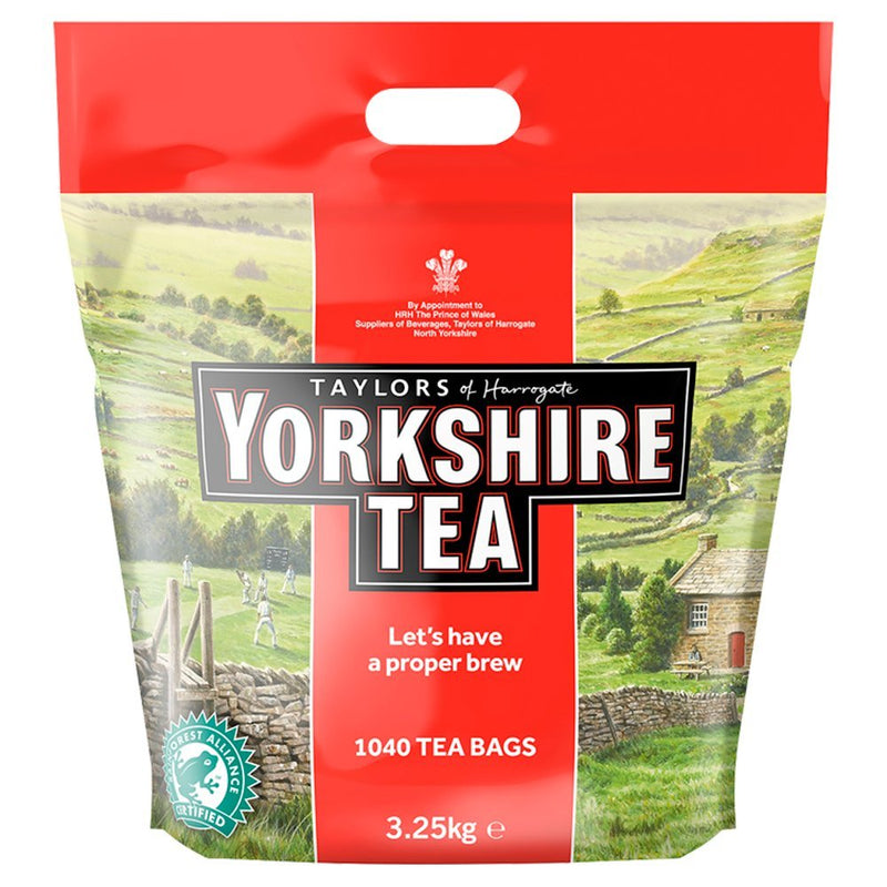 Yorkshire Tea 1040 Tea Bags 3.25kg - BritishGram.com